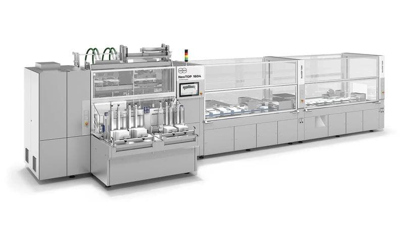 Prototyp-Bild der Dividella NeoTop Verpackungsmaschine.