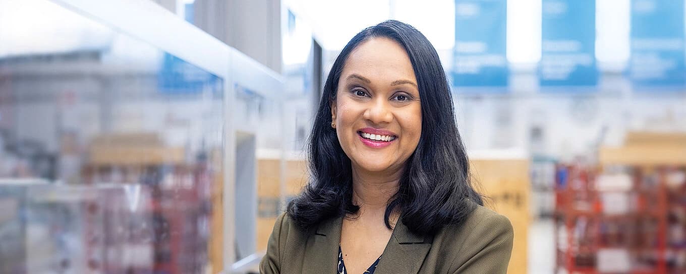 Bild von Arungalai Anbarasu, der Präsidentin und Vorsitzenden des Körber-Geschäftsfelds Technologien