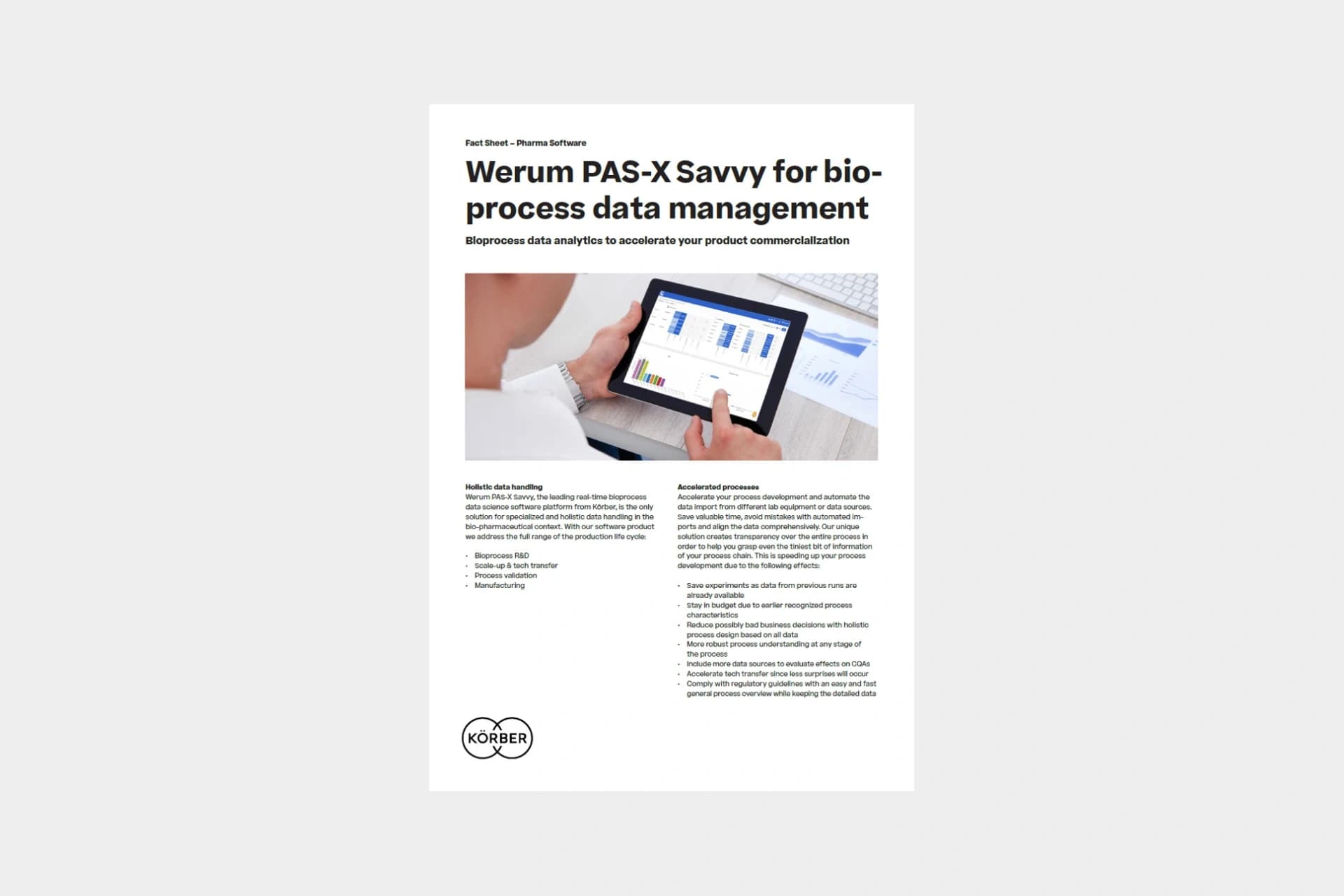 werum pas x savvy factsheet cover