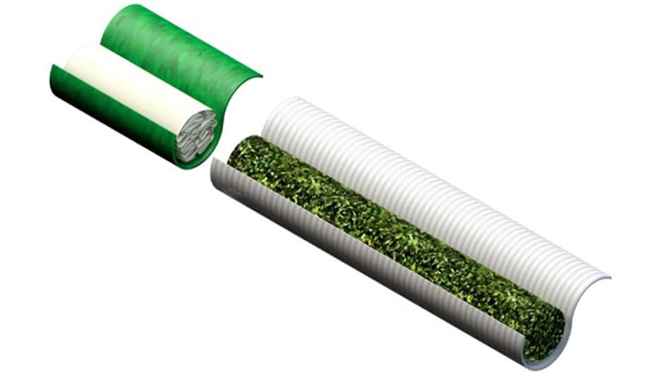 Graphic of a hemp roll.