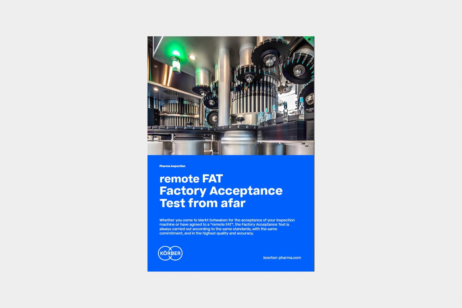 remote factory acceptance test flyer cover