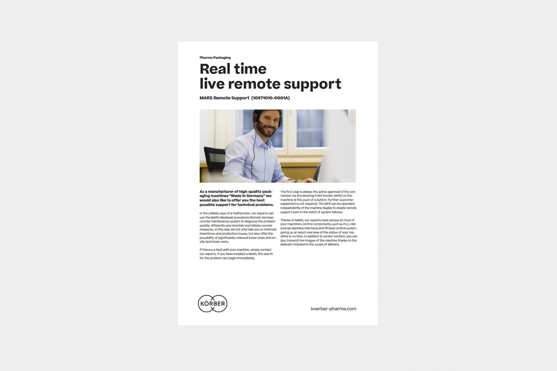 MARS remote support flyer cover