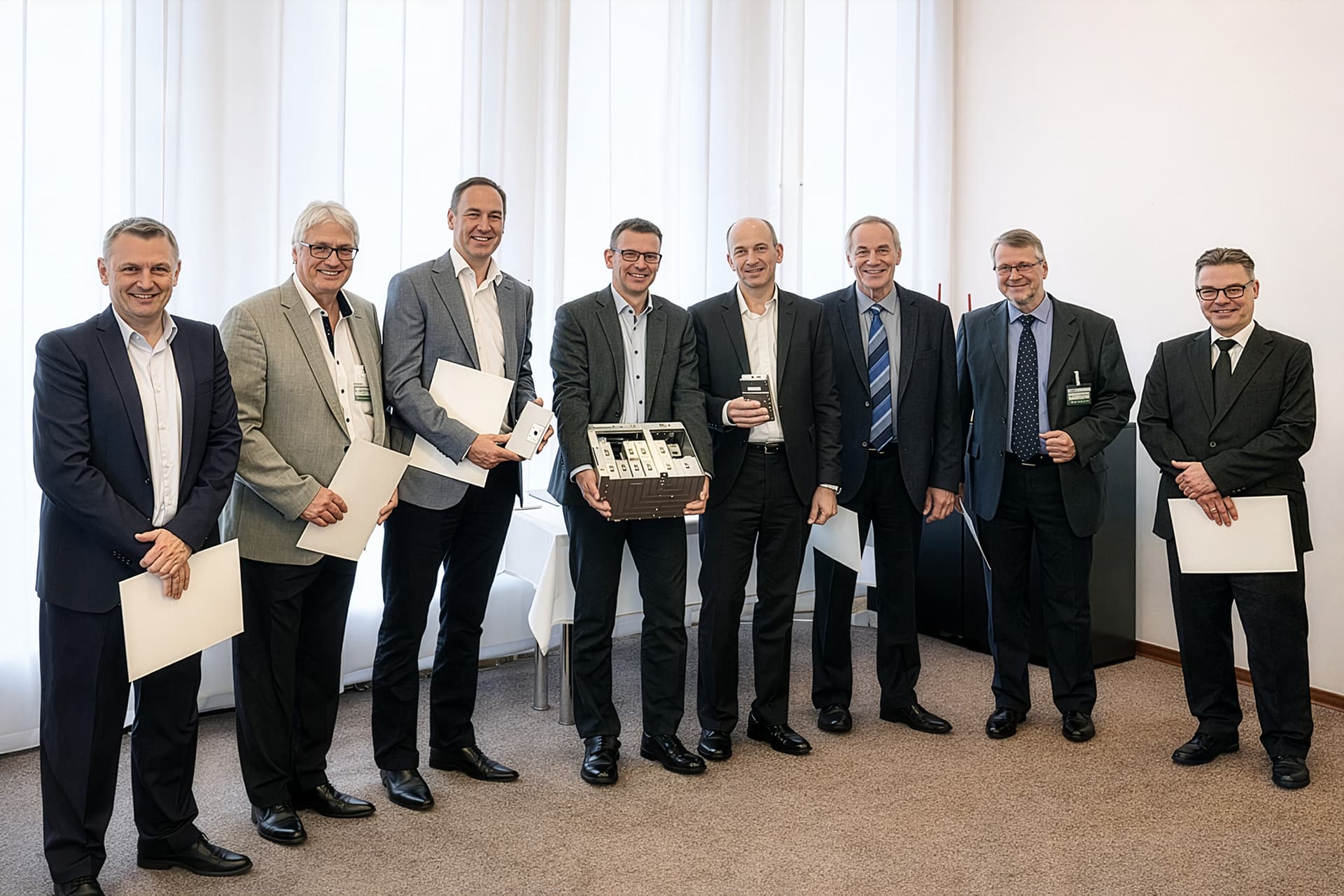 EYEPORT representatives receiving the award.