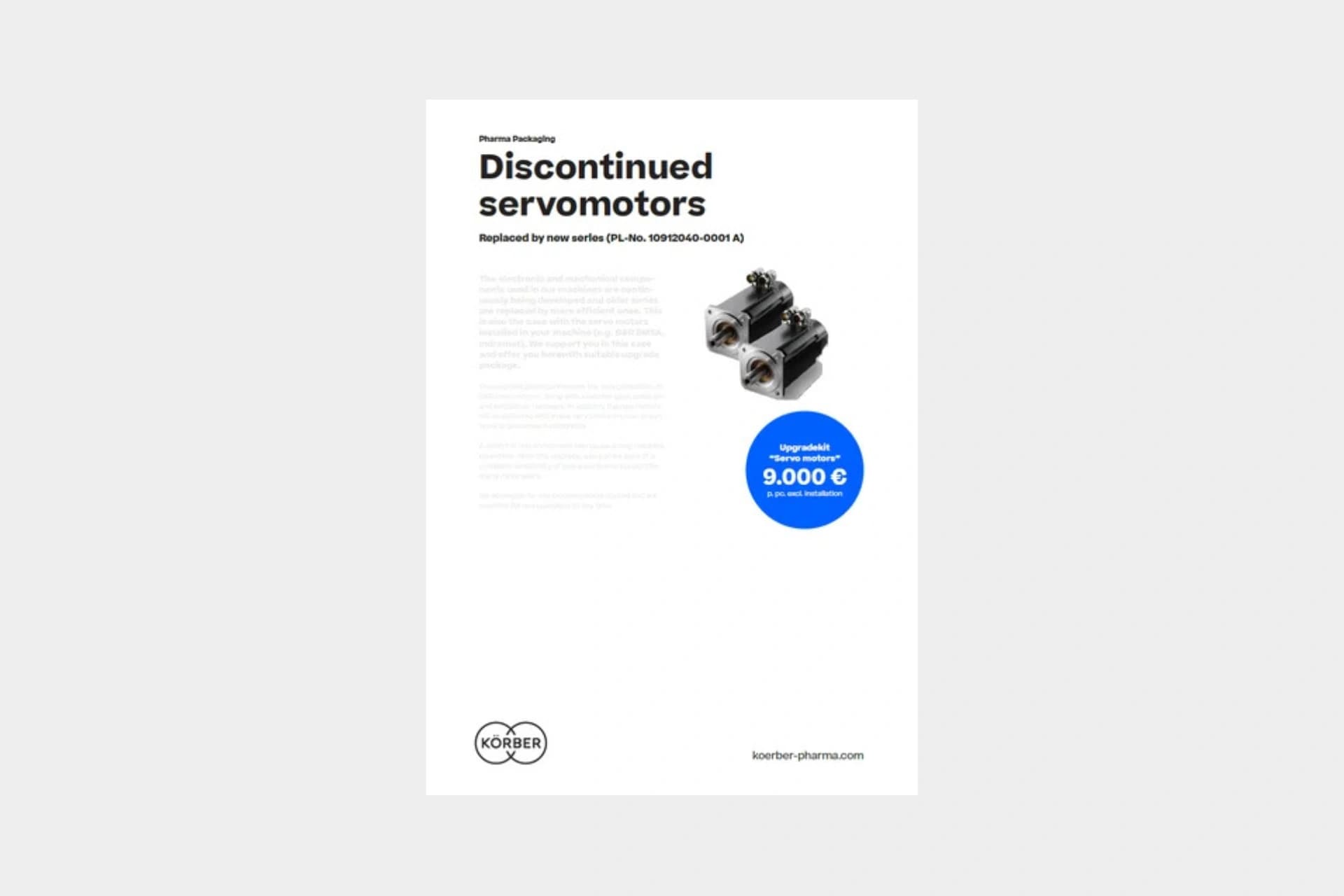 Servomotors flyer cover