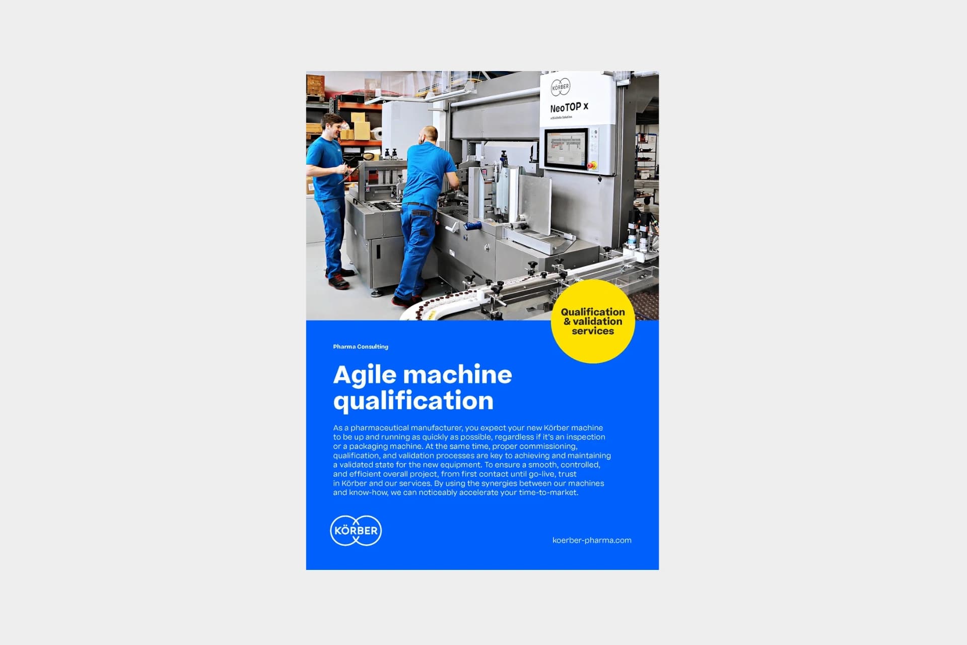 Agile machine qualification brochure cover